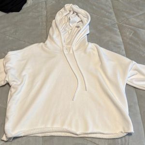Aerie cropped white sweatshirt!